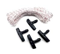 Confezione Da 5 Rasaerba Cavo Puleggia Avviamento A Strappo Corda Tosaerba 1M 4.0mm Con Maniglia Avviamento A Strappo Corda Tirante