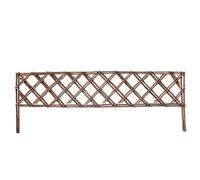 Confezione da 5 recinzioni da giardino in vimini naturale, decorazione paesaggistica, barriera decorativa per aiuole, 100 cm, colore naturale B