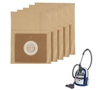 Confezione da 5 sacchetti per aspirapolvere, resistenti agli strappi e igienicamente trattati, ideali per chi soffre di allergie e proprietari di animali domestici, compatibili con modelli come