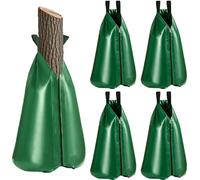 Confezione da 5 sacchetti per irrigazione dell'albero - Borsa per irrigazione a goccia a rilascio lento da 20 galloni con cerniera - Sistema di irrigazione per alberi in PVC resistente per mirare alle