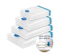 Confezione da 5 sacchetti sottovuoto, sacchetti salvaspazio a compressione per trapani e coperte, organizer per imballaggio da viaggio per vestiti sigillanti