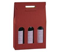 SCOTTON - 36109C - Scatola - 3 bottiglie - 27 x 9 x 38,5 cm - cartone seta - bordeaux - Scotton - 99301 - Conf. da 5 Pz. - 36109C