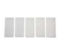 Confezione da 5 scatole portaoggetti per 10 batterie AA o AAA, custodia in plastica rigida con chiusura a scatto sicura, realizzata in resistente materiale PP, bianco (5 slot AAA-10)