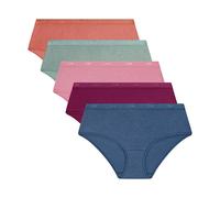 DIM Boxer da donna set di 5 | Les Pockets Ecodim Soft Touch | Cotton Stretch | Extra Flat Finishes | Everyday Comfort | Multicolore