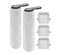 Confezione da 5 spazzole di ricambio F25 e filtri HEPA per aspirapolvere Roborock F25 LT/RT/ACE/ALT/ACE Combo/Combo/GT, 2 rulli a spazzola, 3 filtri HEPA