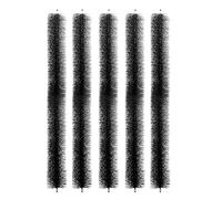 Confezione da 5 spazzole per grondaie, 600 x 100 mm, spazzola sicura in grondaia, fermi per foglie, spazzola di scarico per grondaie, tubo di scarico per tubi di scarico e foglie, colore: nero