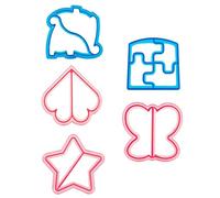 Confezione Da 5 Stampi Per Sandwich, Stampi Per Pane Carini, Affettatrice Per Pane, Stampi In Plastica Per Cartoni Animati, Utensili Da Cucina