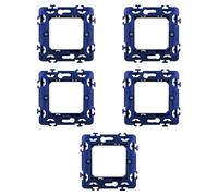 CONFEZIONE DA 5 SUPPORTI A 2 MODULI, PER CASSETTA SCATOLA TONDA 502, PER PLACCA A 2 POSTI, COMPATIBILE CON BTICINO LIVING, SERIE SPACE, SERIE CIVILE, MASCHERINA