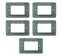 CONFEZIONE DA 5 SUPPORTI A 3 MODULI, PER CASSETTA SCATOLA 503, PER PLACCA A 3 POSTI, COMPATIBILE CON VIMAR PLANA, SERIE STARLIGHT, SERIE CIVILE, MASCHERINA