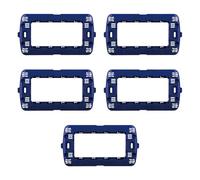 CONFEZIONE DA 5 SUPPORTI A 4 MODULI, PER CASSETTA SCATOLA 504, PER PLACCA A 4 POSTI, COMPATIBILE CON BTICINO LIVING, SERIE SPACE, SERIE CIVILE, MASCHERINA