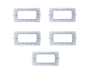 CONFEZIONE DA 5 SUPPORTI A 4 MODULI, PER CASSETTA SCATOLA 504, PER PLACCA A 4 POSTI, COMPATIBILE CON BTICINO MATIX, SERIE SOLAR, SERIE CIVILE, MASCHERINA