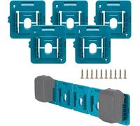Confezione da 5 supporti per batteria Makita 18 V, adatti per BL1860 BL1850 BL1840 BL1830 (con 10 viti, senza batteria)