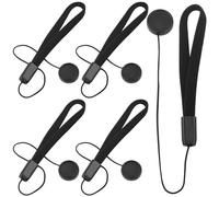 Confezione da 5 supporti per copriobiettivo con cordino elastico anti-perdita, compatibili con Canon, Nikon, Sony, Fujifilm, Olympus, Panasonic, DSLR, SLR, accessori per fotografi