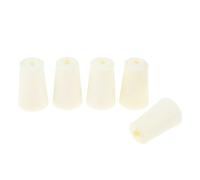Confezione da 5 tappi in silicone solido, 5 misure, 15-19 mm, bianco, di alta qualità, per uso domestico e industriale