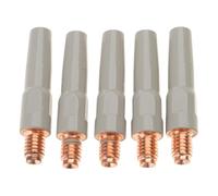 Confezione da 5 ugelli conduttivi da 40 mm che offrono resistenza alla corrosione superiore, facile installazione, processo di saldatura stabile e sicuro, migliora la resistenza all'usura