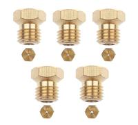 Confezione da 5 Ugelli Gas Gpl e Metano - Kit di Installazione per Fornello a Gas di Ricambio - Per Cucine, Butano e Bruciatore a Propano - 1x0,5, 2x0,7, 1x0,87, 1x1,02