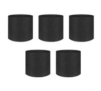 Confezione da 5 vasi in tessuto resistenti e resistenti, progettati per migliorare la salute delle piante attraverso un migliore flusso d'aria (18 x 15 cm)