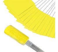 Confezione Da 50 Bandiere Di Segnalazione, Bandiere Paesaggistiche, for Cortile E Prato, Confini E Addestramento Dei Cani, Rilevamento E Paesaggio, Giardino E Costruzione(Yellow,50pcs)