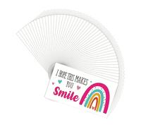 Confezione da 50 biglietti di ringraziamento per i clienti, fatti a mano, biglietti di ringraziamento personalizzati in confezione regalo