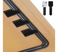 Confezione da 50 clip autoadesive per cavi e cinghie a strappo, organizer per cavi sotto la scrivania, nero, piccolo, per TV/PC/laptop/Ethernet/Home Office