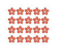 Confezione da 50 clip distanziali per piastrelle, colore rosso, per livellamento, cunei in plastica per pavimento e parete da 1 a 3 mm, strumenti per la costruzione di piastrelle