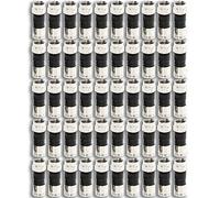 Confezione da 50 connettori a compressione RG6 Quad PPC EX6XL approvati per la maggior parte dei satelliti o dei cavi coassiali