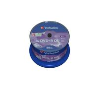 Verbatim 50 DVD+R Dual Layer 8X DL 8,5GB, in cake box - 43758