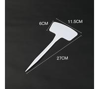 Confezione da 50 etichette impermeabili per piante, con pennarello indelebile, 28 cm, etichette in plastica da giardino per esterni, verdure, erbe, fiori, per serre e vivai (B)