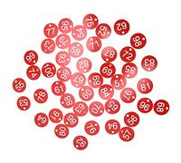 Confezione da 50 etichette numerate per alveare con piccoli fori (51-100) | Etichette per alveari in ABS rotonde e numerate per una facile identificazione nell'apicoltura e nella gestione del bestiame