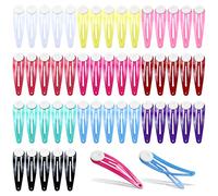 Confezione da 50 fermagli per capelli rotondi e colorati, 5 cm, per creare fermagli per capelli vuoti, per decorazioni fai da te, accessori per capelli