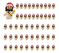 Confezione da 50 figure di Gesù, mini figure di Gesù in gomma, bambola J-esus tascabile da nascondere e cercare, bambola J-esus Salvatore di Cristo, bomboniere religiose per festa domenicale regalo
