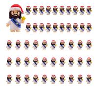 Confezione da 50 figure di Gesù, mini figure di Gesù in gomma, bambola J-esus tascabile da nascondere e cercare, bambola J-esus Salvatore di Cristo, bomboniere religiose per festa domenicale regalo