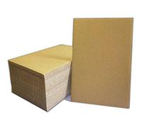 Confezione da 50 fogli di cartone A4, retro in cartone ondulato marrone di alta qualità e inserti ondulati per spedizioni, spedizioni, magliette, decorazioni fai da te e artigianato