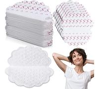 Confezione da 50 grandi cuscinetti per il sudore sotto le ascelle, adesivi usa e getta, non visibili, blocco per il sudore segreto confortevole, non aromatizzato, senza sudore, protezione per le ascelle per sudorazione donne e uomini, 10 x 10 cm