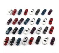 Confezione da 50 modellini di auto per treno in scala Z 1 220, dimensioni 25 x 8 x 6 mm, ideali per l'uso con modellini di camion, treni e navi