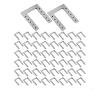 Confezione da 50 morsetti per cavi per pannelli solari con rondella di messa a terra per tetto e capannone in PVC in acciaio inossidabile e adatti per più tipi di installazione