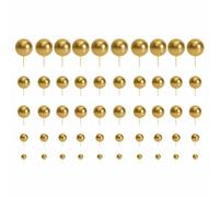 Confezione da 50 palline dorate per torta a palloncino, dimensioni 1,5-4 cm, decorazione per feste