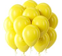 Confezione da 50 palloncini arcobaleno da 30 cm, palloncini in lattice colorati per feste di compleanno, decorazioni per festival, confezione da 50 palloncini gialli per bambini, compleanni, matrimoni