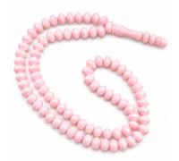 Confezione da 50 perline per preghiera islamica, 33 perline musulmane Tasbih per bomboniere, regali Ramadan e forniture per moschea (rosa)