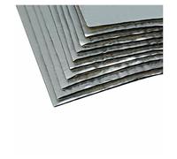 Confezione da 50 pezzi di fogli alluminio 5 mm per isolamento acustico e termico del vano motore Cuscinetto isolante termico per cofano anteriore(E)