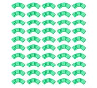 Confezione da 50 piegatori per rami in plastica con design flessibile a 90 gradi per un allenamento delicato dello stelo e una maggiore diffusione del baldacchino nel giardinaggio domestico (verde)