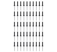 Confezione da 50 rivetti in alluminio per barche da 5,8 cm, resistenti, con tripla presa, per riparazione di kayak, canoa, zattera, accessori marini, rivetti neri