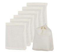 Confezione da 50 sacchetti in mussola di cotone, 10 x 8 cm, riutilizzabili in 100% cotone, per tè, caffè, spezie