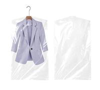 Confezione da 50 sacchetti in plastica per la pulizia a secco, 60 x 90 cm, da appendere, trasparenti, per la pulizia a secco, per vestiti, cappotti, camicie, per riporre la casa (60 x 90)