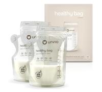 Confezione da 50 sacchetti per la conservazione del latte materno 250 ml Healthy bag - per il congelamento, certificati agli standard alimentari, 100% senza BPA, pre-sterilizzati, 100% impermeabile,