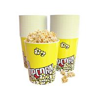 Confezione da 50 secchi per popcorn da 907,2 g, in stile retrò, usa e getta, resistenti al grasso, piccoli supporti per popcorn per casa, film, notte, compleanno, Natale, concessione stand per popcorn