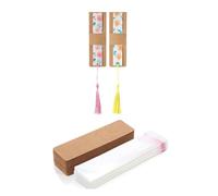 Confezione da 50 segnalibri vuoti, segnalibri, buste trasparenti autoadesive, gioielli per uomini e donne, accessori regalo di compleanno