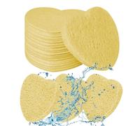 Confezione da 50 spugne per la pulizia del viso a forma di cuore - Spugne cosmetiche naturali | Spugne riutilizzabili per la pulizia del viso delicato