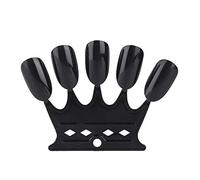 Confezione da 50 Suggerimenti per la Pratica della Nail Art Smalto per Manicure con Display a Colori in gel. Mostra Anche lo Smalto per Unghie (Nero)