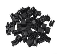 Confezione da 50 supporti a clip in PVC resistenti alle intemperie per la gestione sicura dei cavi del pannello solare sui rimorchi